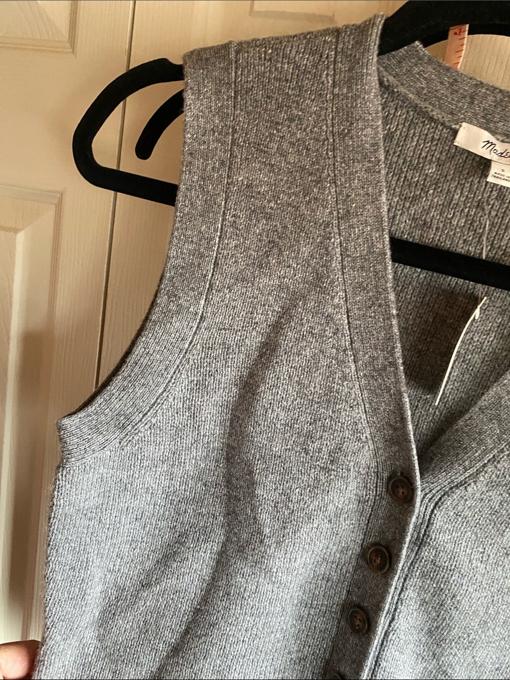 Madewell NWT V-Neck Wool Blend Sweater Vest - Picture 8 of 13